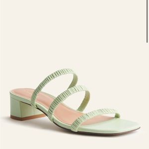 Reformation - Assunta Strappy Block Heel Mule in Limon
